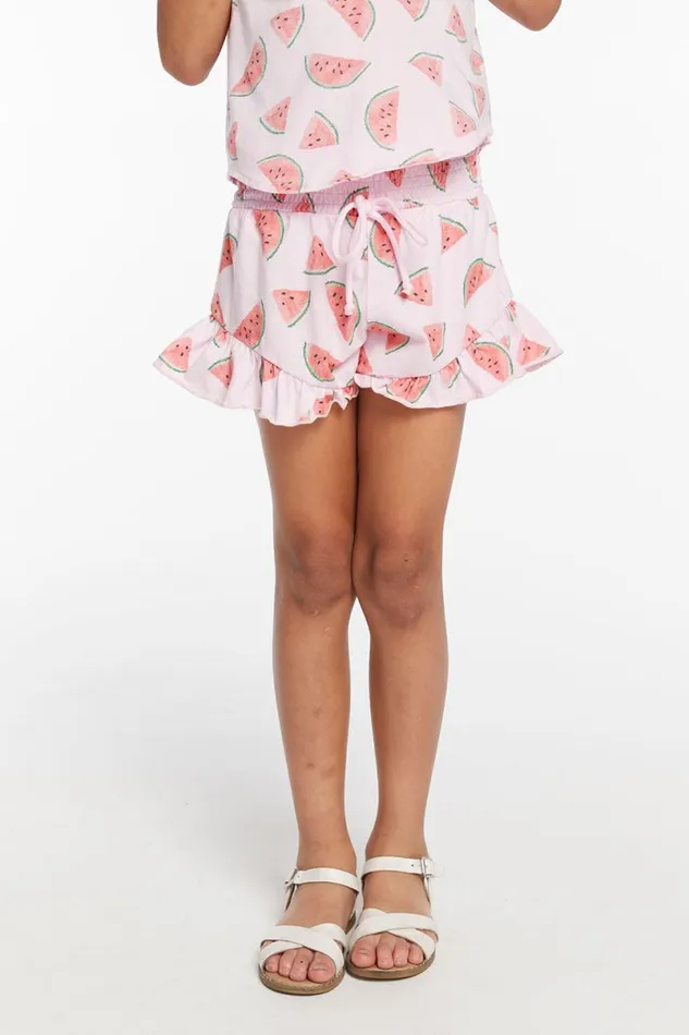 Kids Girls Chaser Brand Grotto Watermelon Heaven Girls Short