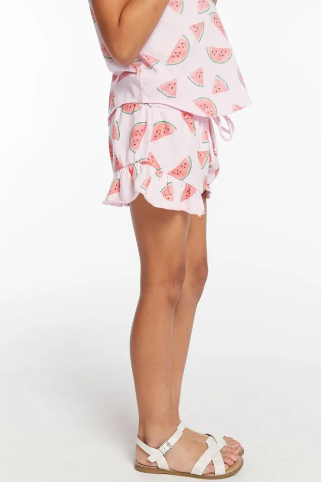 Kids Girls Chaser Brand Grotto Watermelon Heaven Girls Short