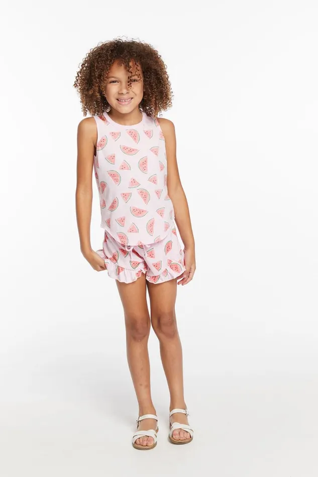 Kids Girls Chaser Brand Grotto Watermelon Heaven Girls Short