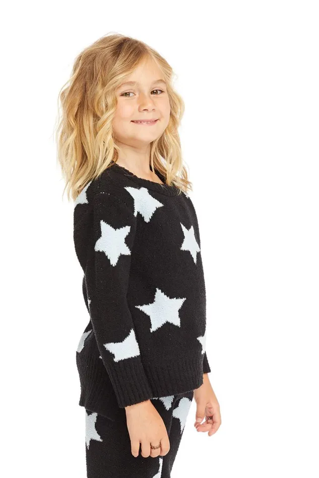 Kids Girls Chaser Brand Hawthorn Licorice Star Pullover