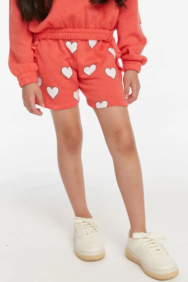 Kids Girls Chaser Brand Hearts Girls Shorts