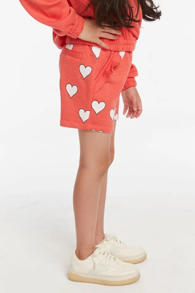 Kids Girls Chaser Brand Hearts Girls Shorts