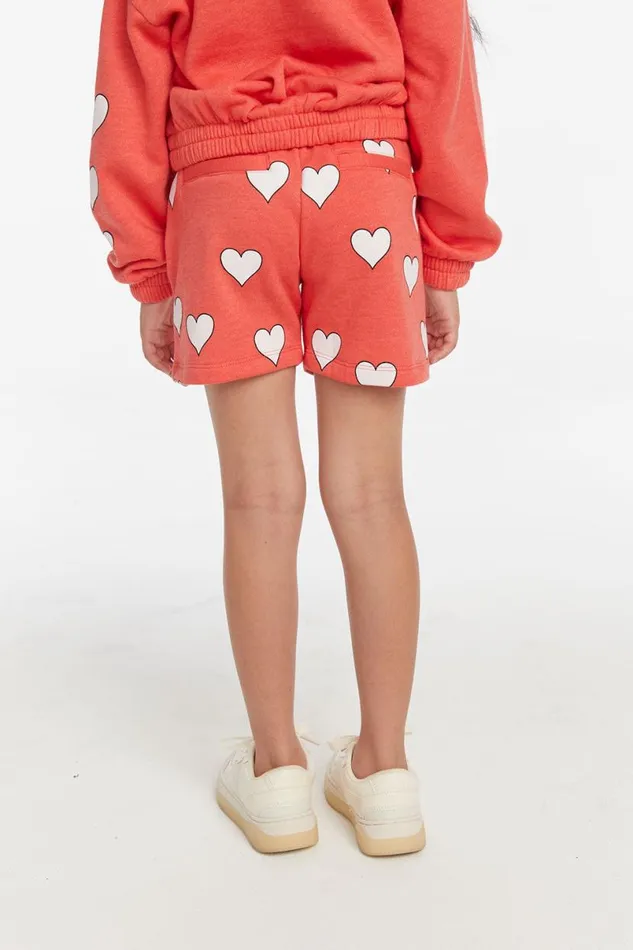 Kids Girls Chaser Brand Hearts Girls Shorts
