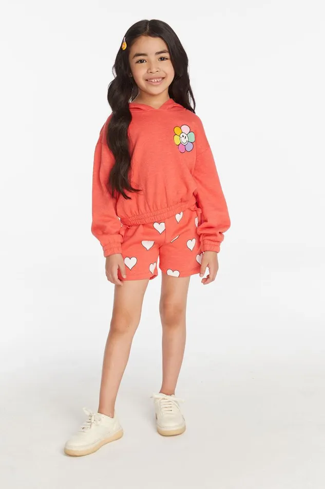 Kids Girls Chaser Brand Hearts Girls Shorts