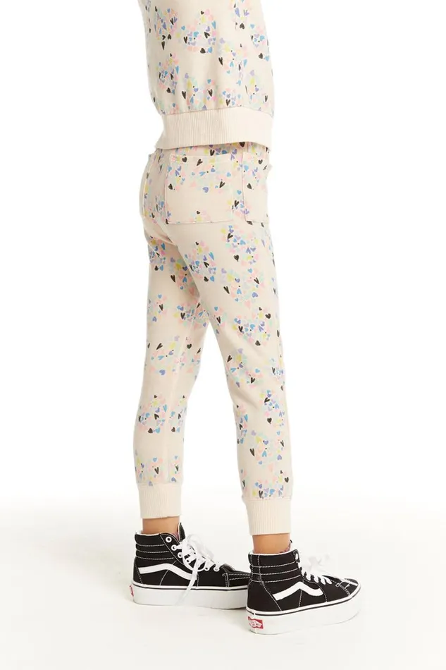 Kids Girls Chaser Brand Hearts Hearts Hearts Jogger