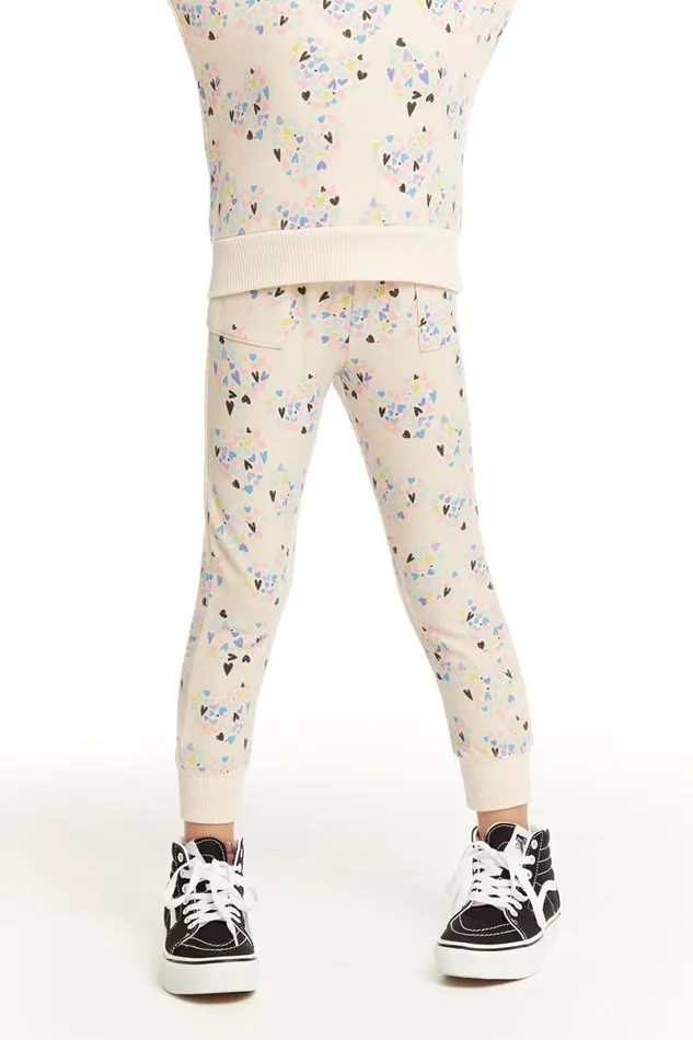 Kids Girls Chaser Brand Hearts Hearts Hearts Jogger
