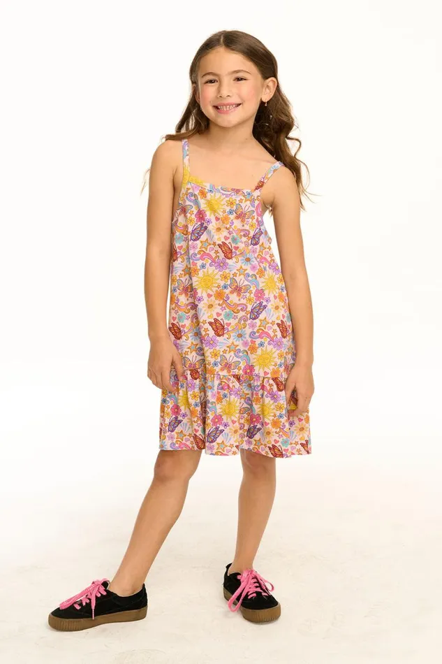 Kids Girls Chaser Brand Helena Sunny Days Print Dress