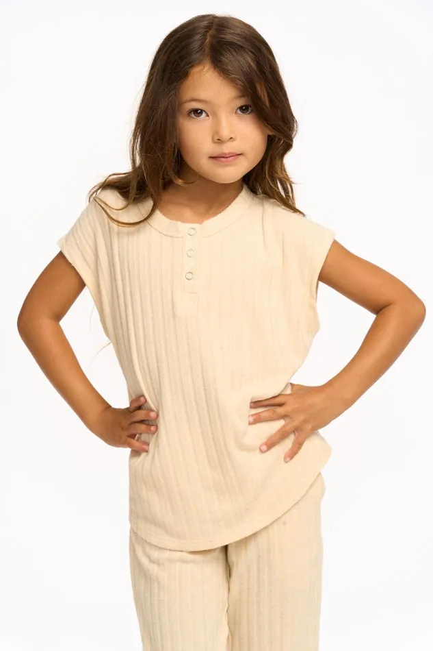 Kids Girls Chaser Brand Jessie Henley Tank 8211 Macaroon