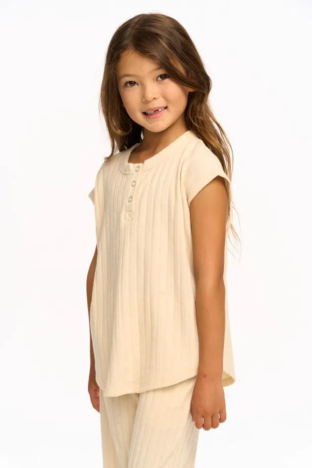 Kids Girls Chaser Brand Jessie Henley Tank 8211 Macaroon