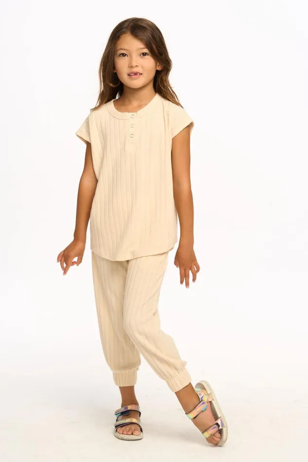 Kids Girls Chaser Brand Jessie Henley Tank 8211 Macaroon
