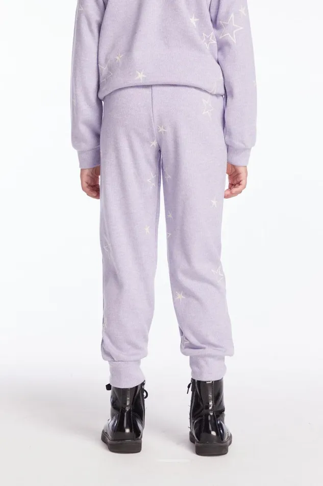 Kids Girls Chaser Brand Leila Purple Sky Girls Jogger