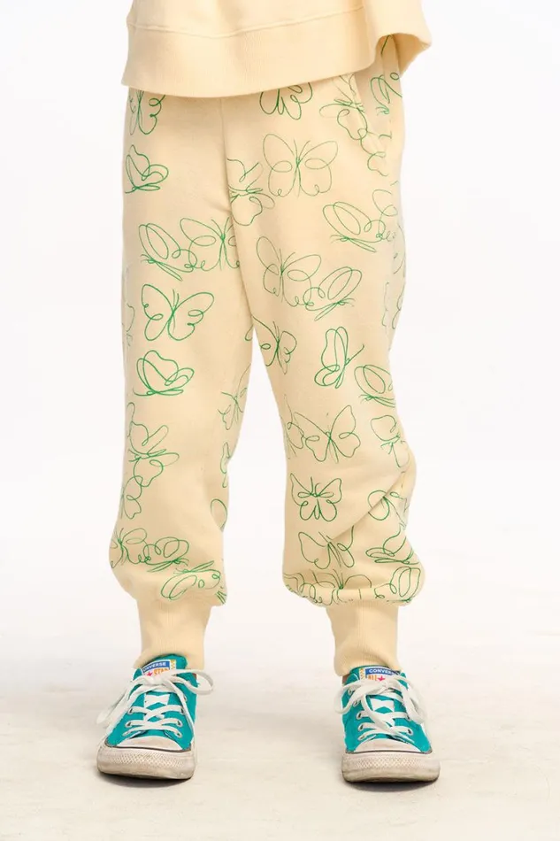 Kids Girls Chaser Brand Linear Butterfly Pants 8211 Macaroon