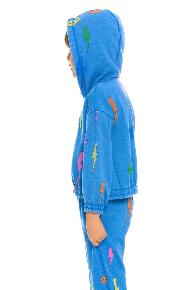 Kids Girls Chaser Brand Lips and Bolts Hoodie