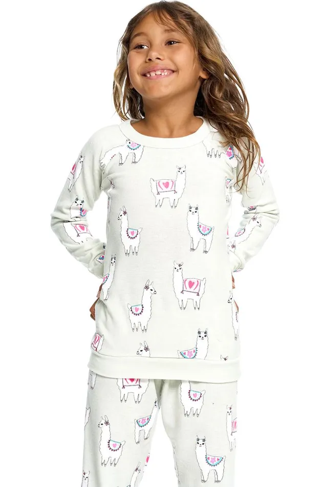 Kids Girls Chaser Brand Llama Vacation