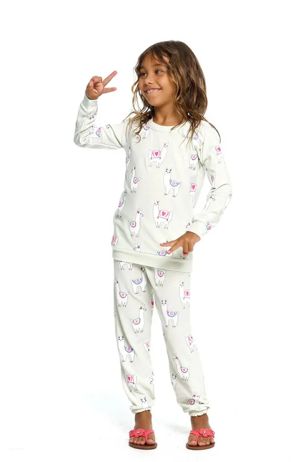 Kids Girls Chaser Brand Llama Vacation