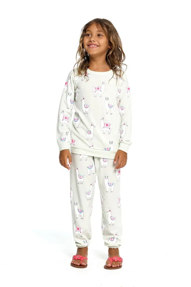 Kids Girls Chaser Brand Llama Vacation