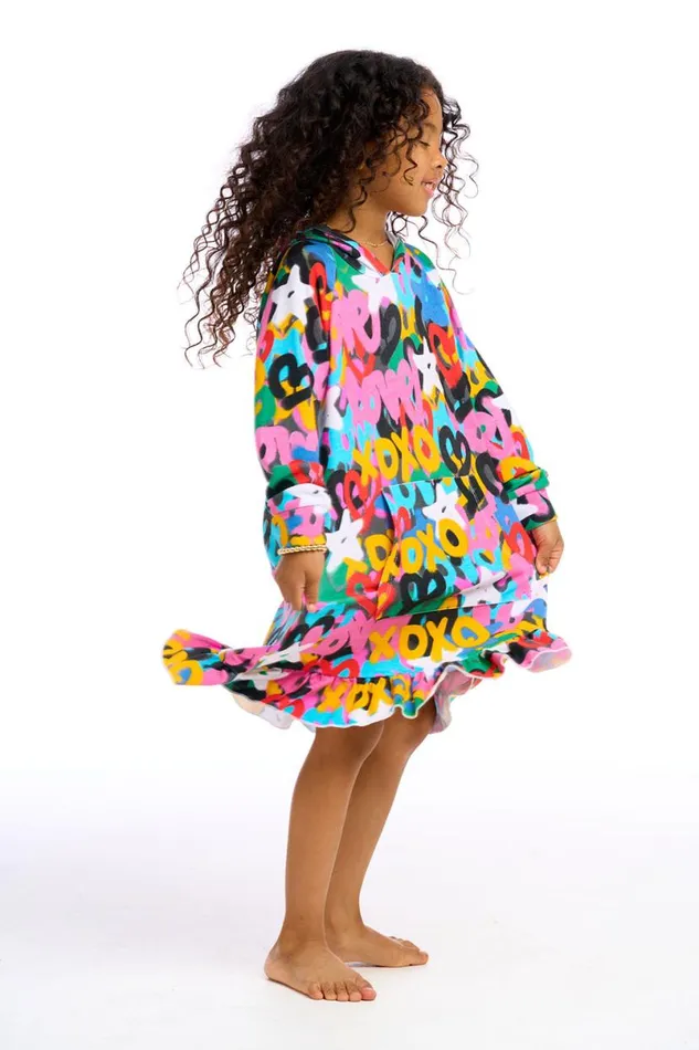 Kids Girls Chaser Brand Love Graffiti