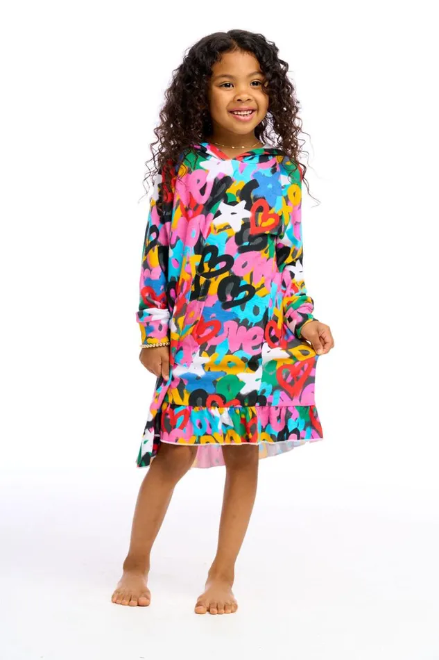 Kids Girls Chaser Brand Love Graffiti