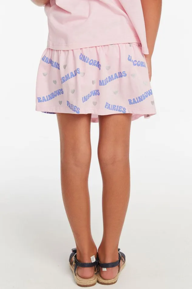 Kids Girls Chaser Brand Mermaid and Friends Peplum Girls Skort