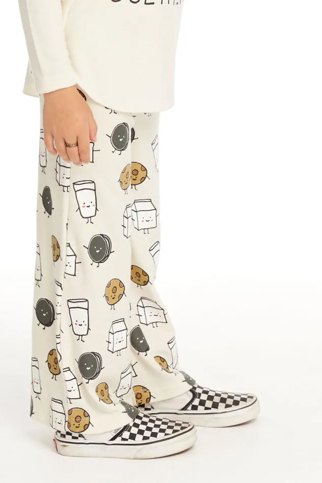 Kids Girls Chaser Brand Milk And Cookies Pants