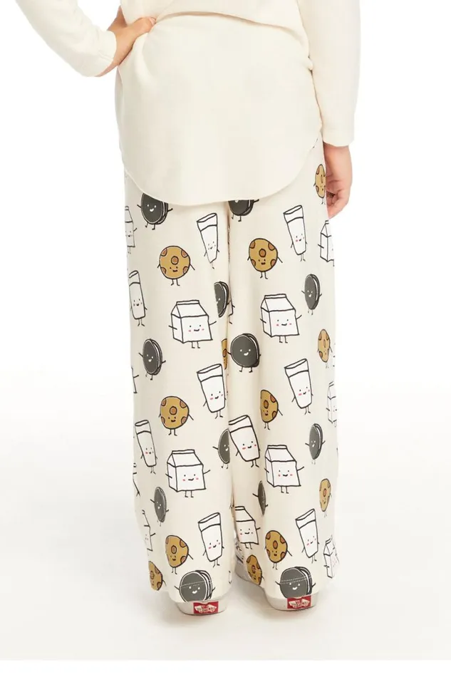 Kids Girls Chaser Brand Milk And Cookies Pants