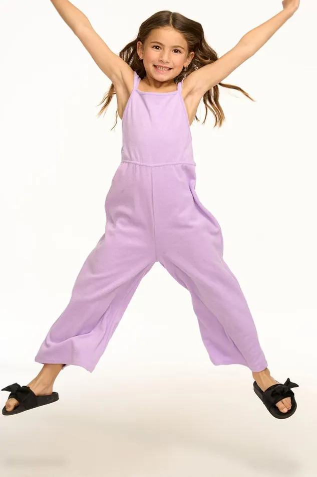 Kids Girls Chaser Brand Monterey Digital Lavender Jumpsuit
