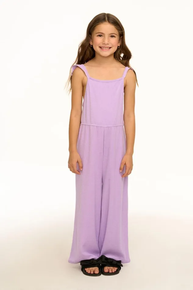 Kids Girls Chaser Brand Monterey Digital Lavender Jumpsuit