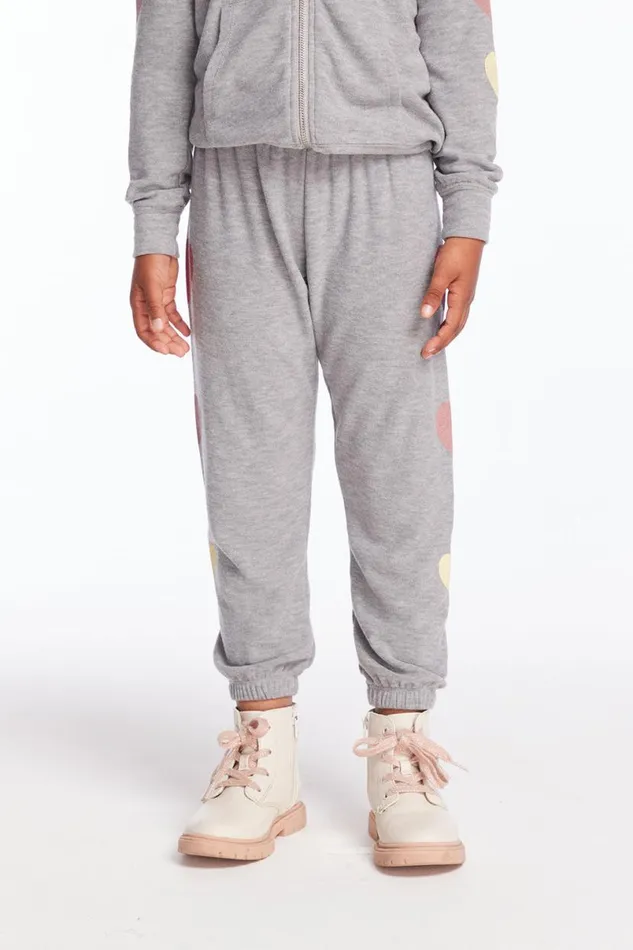 Kids Girls Chaser Brand Multi Hearts Girls Sweatpants