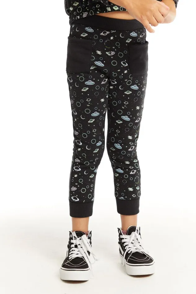 Kids Girls Chaser Brand Neon Space Pants