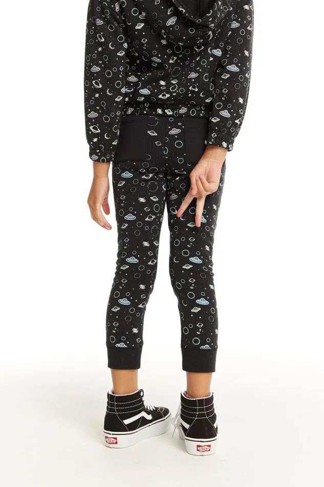 Kids Girls Chaser Brand Neon Space Pants