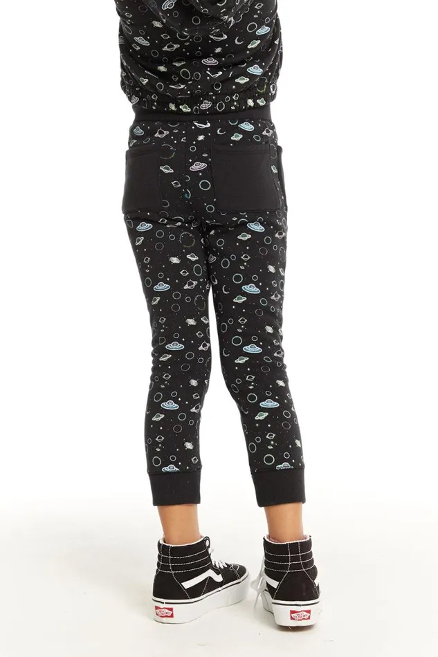 Kids Girls Chaser Brand Neon Space Pants