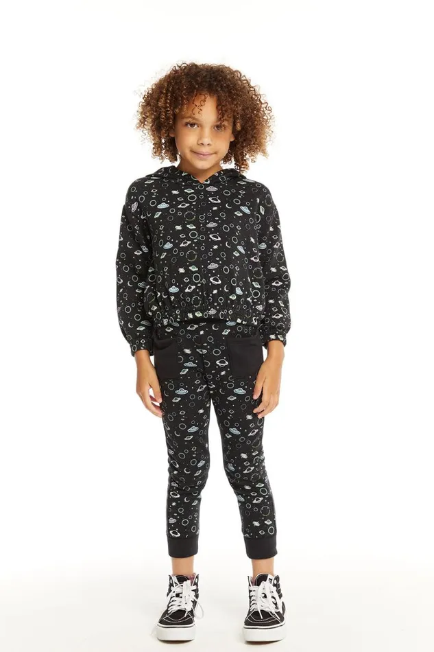 Kids Girls Chaser Brand Neon Space Pants