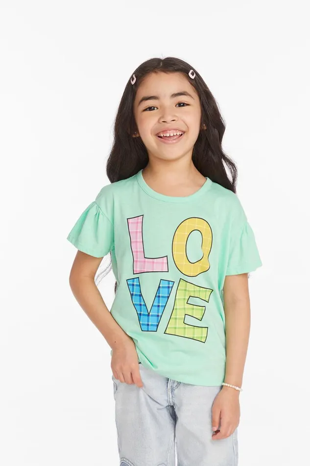 Kids Girls Chaser Brand Picnic Love Girls Tee