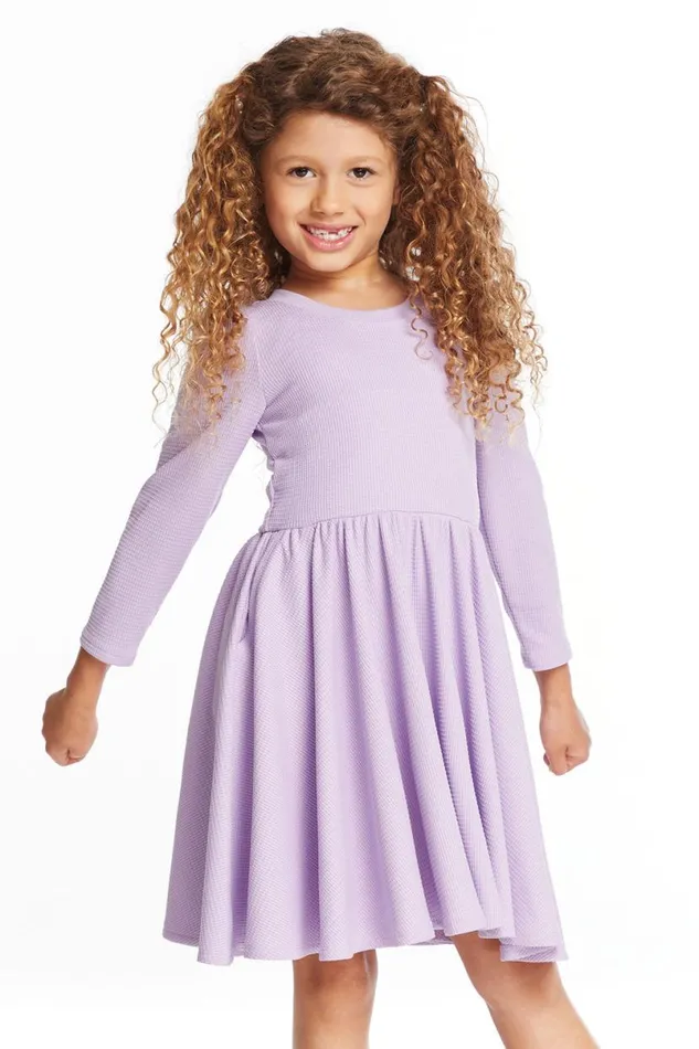 Kids Girls Chaser Brand Puff Long Sleeve Girls Dragon Fly Dress With Twirl Skirt