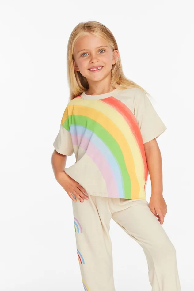 Kids Girls Chaser Brand Rainbow Girls Tee