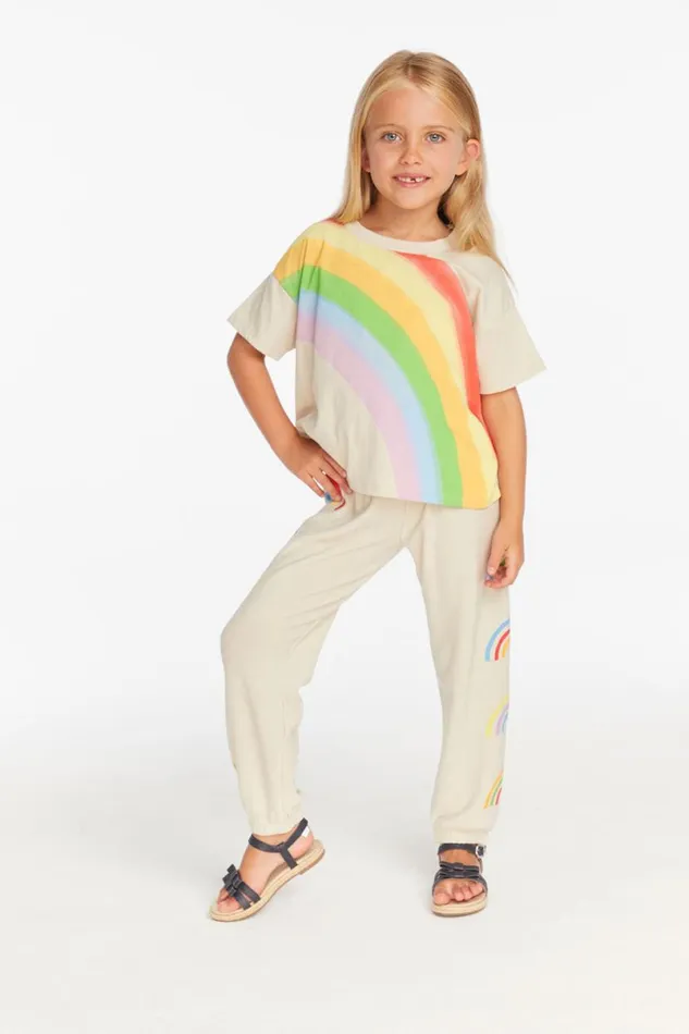 Kids Girls Chaser Brand Rainbow Girls Tee