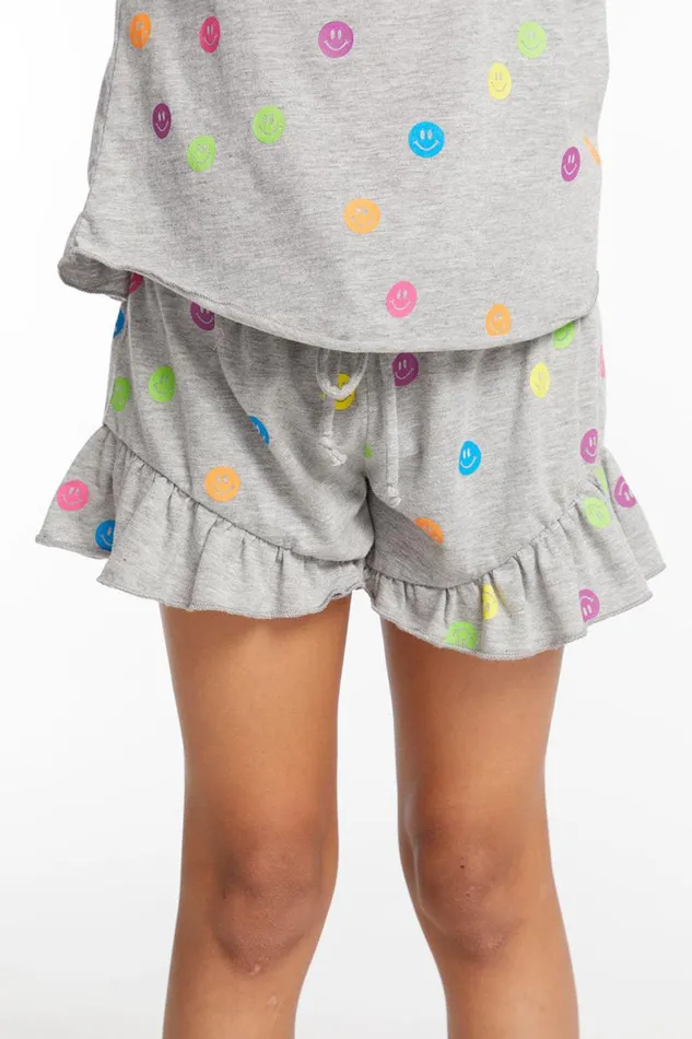 Kids Girls Chaser Brand Rainbow Smiles Girls Shorts