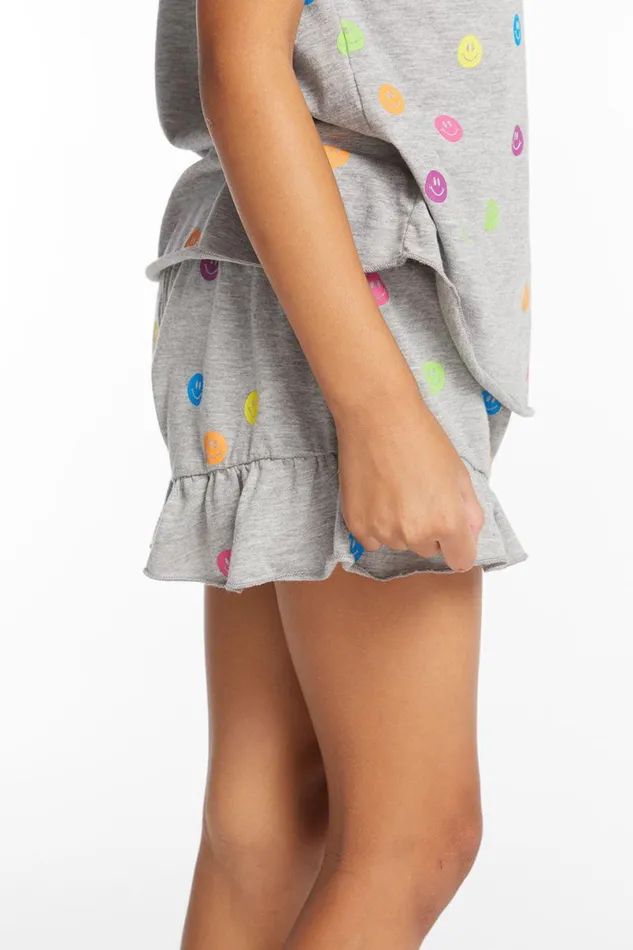 Kids Girls Chaser Brand Rainbow Smiles Girls Shorts