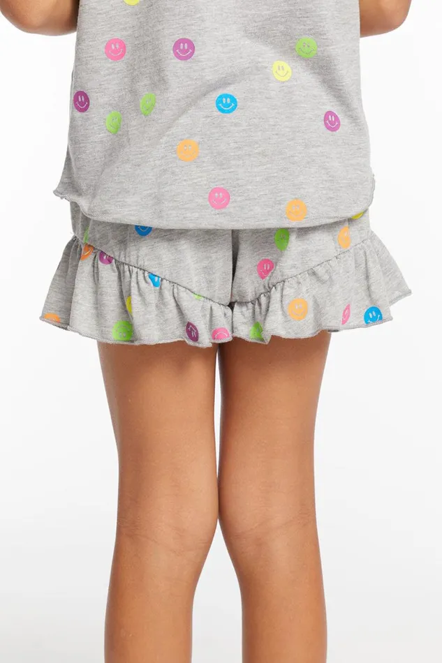 Kids Girls Chaser Brand Rainbow Smiles Girls Shorts