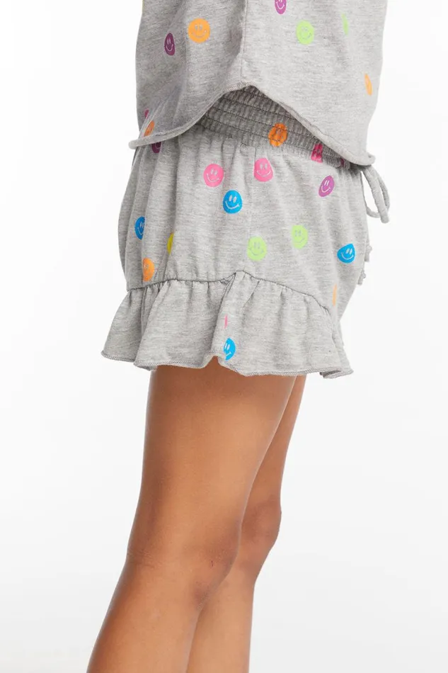 Kids Girls Chaser Brand Rainbow Smiles Girls Shorts