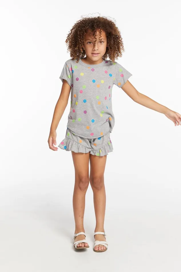 Kids Girls Chaser Brand Rainbow Smiles Girls Shorts