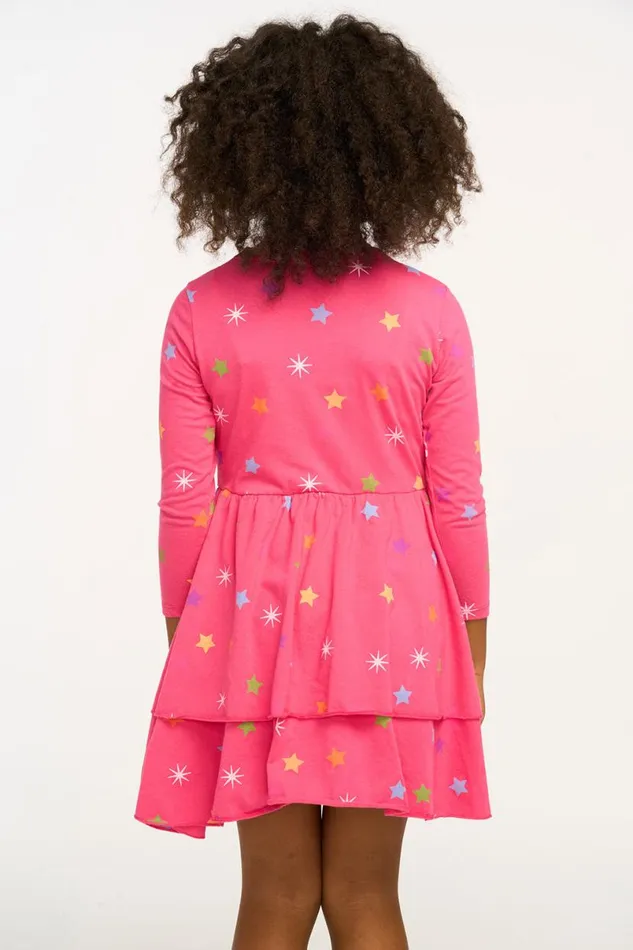 Kids Girls Chaser Brand Rainbow Stars Dress