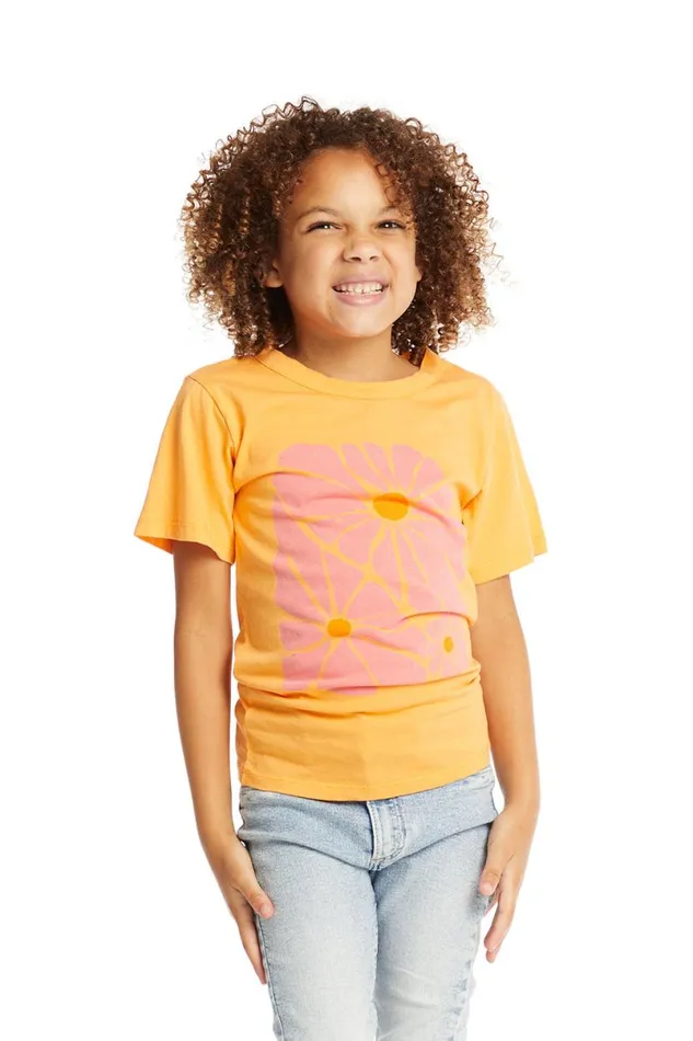 Kids Girls Chaser Brand Retro Flowers Tee