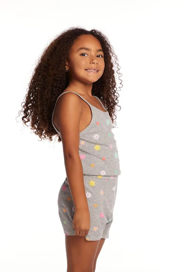 Kids Girls Chaser Brand Rosa Embroidered Flower Girls Romper