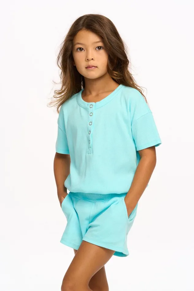 Kids Girls Chaser Brand Rosie Romper 8211 Clear Blue
