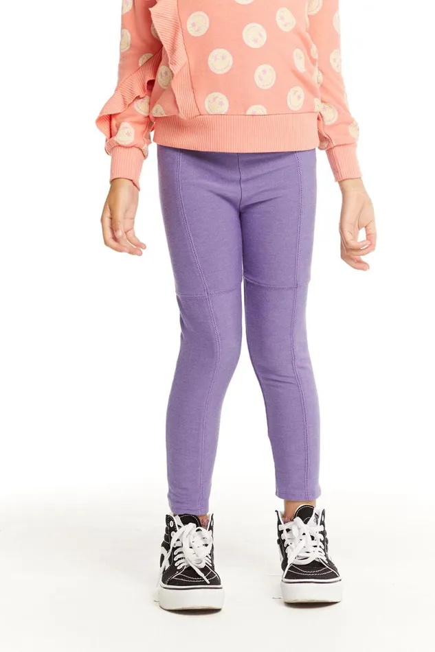 Kids Girls Chaser Brand Seamed Panel Veronica Purple Jogger