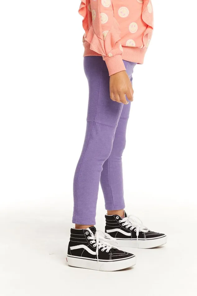Kids Girls Chaser Brand Seamed Panel Veronica Purple Jogger