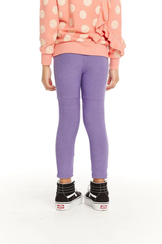 Kids Girls Chaser Brand Seamed Panel Veronica Purple Jogger