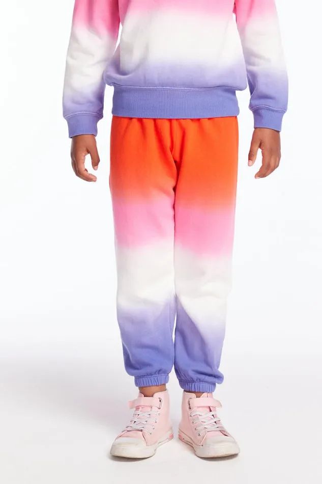 Kids Girls Chaser Brand Slim Slouchy Candy Sunset Girls Sweatpants