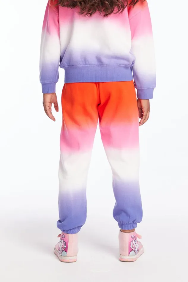 Kids Girls Chaser Brand Slim Slouchy Candy Sunset Girls Sweatpants